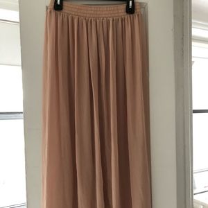 Tan maxi skirt!